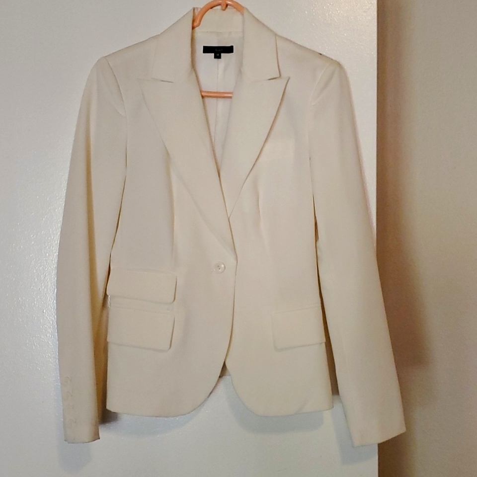 Off White One Button Jacket
